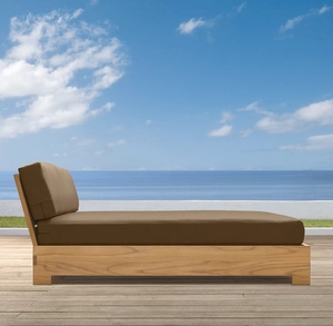 Meilleure vente en usine de chaise longue en teck pour villa, hôtels, terrasses ensoleillées, piscines avec bain de soleil, lit king size - Product Image 3