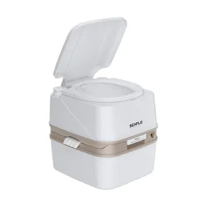 SEAFLO 22L Portable Travel Toilet High-Powered Tri-Directional Flush Nozzle Camping Toilet Portable Mobile Caravan Toilet