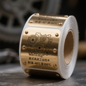 Pegatinas industriales resistentes a altas temperaturas personalizadas pegatinas impermeables pegatinas de etiquetas de impresión de logotipo personalizado - Product Image 3