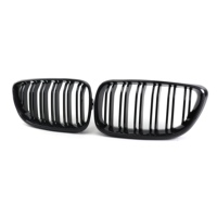 Grille avant de voiture en fibre de carbone ABS pour BMW Série 2 F22, impression par transfert d'eau 2014-2016