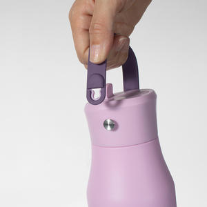 Gran oferta, recién llegado, vaso aislado, botella de agua de acero inoxidable con mango de paja, vaso de senderismo para deportes de viaje - Product Image 5