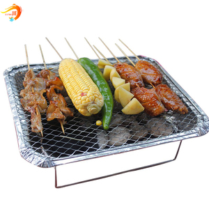 Filets rectangulaires et ronds pour <span class=keywords><strong>barbecue</strong></span> d'extérieur avec poignées Filets en treillis métallique de style coréen et japonais - Product Image 1