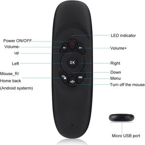 Multifunctional C120 2.4G <b>Remote</b> <b>Control</b> Fly Mini Wireless Keyboard Work <b>for</b> Android Box HTPC IPTV PC <b>TV</b> Pad C120 Ir R - Product Image 3