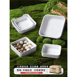 จานเมลามีนทรงสี่เหลี่ยม ขนาด A5 สำหรับร้านอาหาร บุฟเฟ่ต์ ใช้ในเชิงพาณิชย์ - Product Image 1