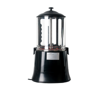 Distributeur de chocolat chaud commercial 10L 110V-240V Mélangeur électrique de chocolat Distributeur de café, lait, vin, thé Noir