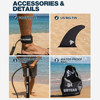 Planche à pagaie de yoga exploratrice et stable personnalisable planche de SUP de loisirs et de fitness avec kit d'accessoires