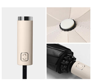 Ombrello parasole pieghevole automatico retromarcia ombrello esterno promozionale con luce Led - Product Image 2