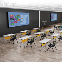Table d'entraînement ergonomique moderne durable et pliable avec hauteur réglable facile à assembler pour le bureau et la salle de sport pour villa