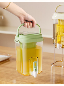 <span class=keywords><strong>Distributeur</strong></span> de boissons en plastique grande capacité avec robinet et panier infuseur à fruits - Product Image 3