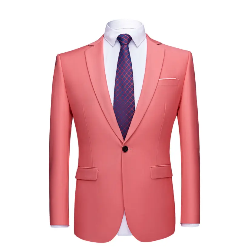 Мужской приталенный офисный Блейзер, модный однотонный мужской костюм, куртка, свадебное платье, пальто, повседневный деловой мужской костюм, пальто 6XL