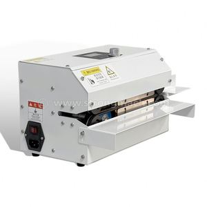 เครื่องซีลแบบต่อเนื่อง GLF-100 สำหรับซีลถุงพลาสติก กาแฟ ชา ถุงผ้าไม่ทอ ถุงอลูมิเนียมฟอยล์ เครื่องซีลความเร็วสูงด้วยความร้อน - Product Image 2