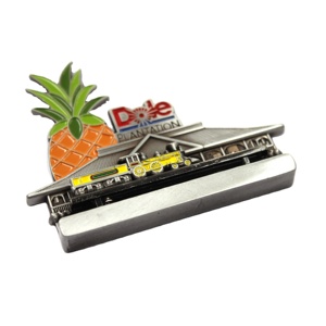 Conçu sur mesure 3D Rétro Train Bâtiment Réfrigérateur Aimants Mobile En Alliage De Zinc Souvenir USA Hawaii Magnétique Métal Autocollant Forme - Product Image 4