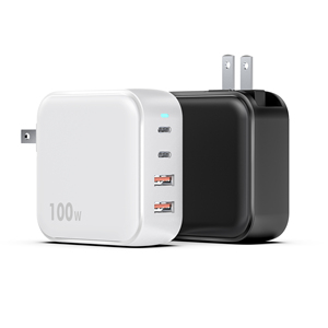 Caricatore PD 100W QC3.0, Adattatore di Alimentazione Standard da Parete 2A USB <span class=keywords><strong>2</strong></span> Tipo <span class=keywords><strong>C</strong></span>, Ricarica Rapida per Laptop e Telefono - Product Image 3