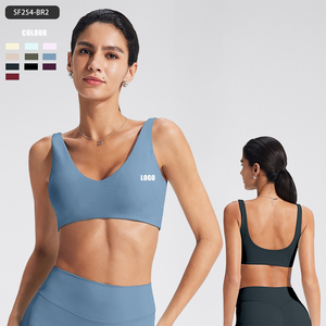 <span class=keywords><strong>Top</strong></span> Deportivo con <span class=keywords><strong>Espalda</strong></span> <span class=keywords><strong>Descubierta</strong></span> y Cuello en U, <span class=keywords><strong>Top</strong></span> Corto para Yoga, Running y Gimnasio, Resistente a Impactos, con Efecto Push-Up, Prenda Exterior Agradable al Tacto, Logotipo Personalizable - Product Image 1