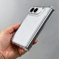 Funda Protectora Compatible con 18 Ultra, Plegable, Material PC + PCTPU, Lisa, Resistente a Arañazos, Transparente, Antigolpes