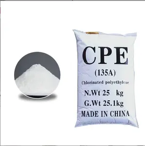 Materia prima de polietileno clorado/CPE135A Fabricante Polvo blanco de ALTA CALIDAD 64754-90-1Modificador de impacto de plástico PVC