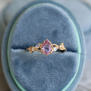 UM-Jewelry 925 Sterling <b>Silver</b> Gemstone Butterfly Natural Amethyst Lace Zircon <b>Adjustable</b> Pattern Stacked Relief <b>Ring</b> Gift - Product Image 2