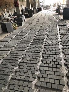 Basalto nero per spacco naturale pavimentazione in pietra del cubo - Product Image 2