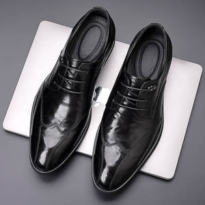 Chaussures Oxford formelles pour hommes britanniques, en cuir imperméable, pour les déplacements professionnels, nouveauté 2025 - Product Image 6