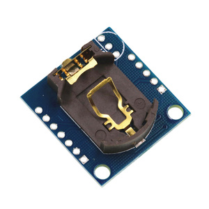 Modulo RTC I2C Compatto con Memoria 24C32 DS1307, Pin Header per Orologio, <span class=keywords><strong>Dimensioni</strong></span> 28x27x8mm - Product Image 2