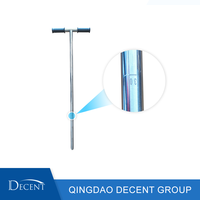 Sonde d'échantillonnage de sol en acier inoxydable de marque Decent, résistante à la rouille, avec poignée ergonomique en T, sans contamination, facile à nettoyer, prélèvement précis, 1 kg