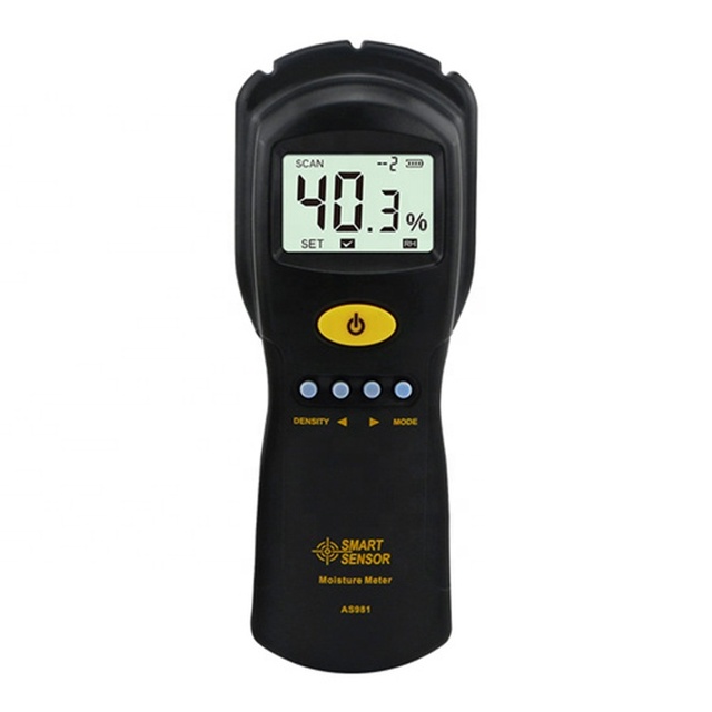 Smart Sensor AS981 Wood Moisture Meter Induction Type Building Materials Wood Wall Humidity Measuring Water Content Instrument
