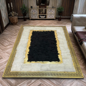 <span class=keywords><strong>Tapis</strong></span> <span class=keywords><strong>patchwork</strong></span> blanc et or, grand <span class=keywords><strong>tapis</strong></span> <span class=keywords><strong>patchwork</strong></span> pour la décoration de la maison - Product Image 5