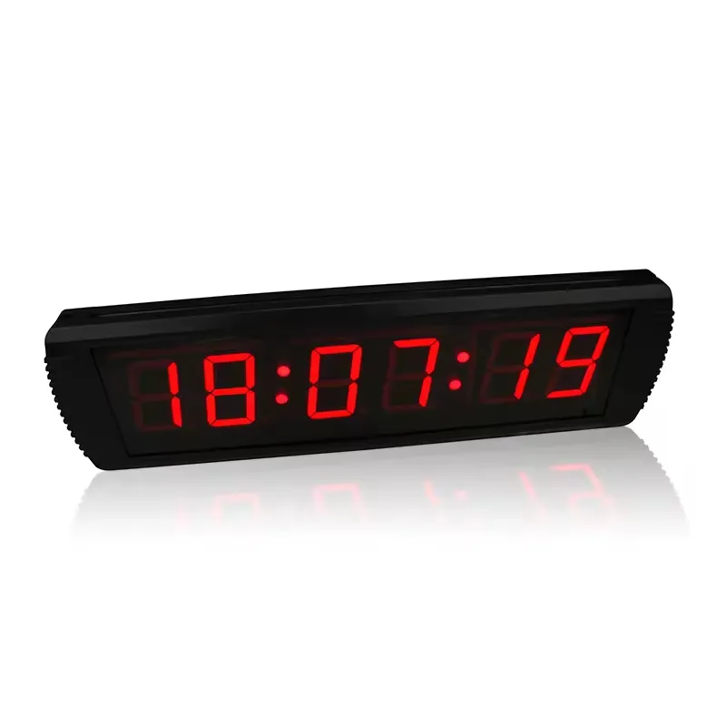 גנקסין טיימר אימון דיגיטלי שעון ספירה לאחור חדר כושר Led דיגיטלי שעון קיר