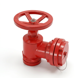 Vannes électrostatiques haute température en acier inoxydable pour hydrant d'incendie intérieur, revêtement en poudre rouge, équipement incendie Carp Journey - Product Image 1