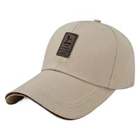 Gorra de Béisbol de Lona para Hombre, Nueva Colección Primavera-Otoño, con Visera Grande, Estilo Casual, para Uso en las Cuatro Estaciones