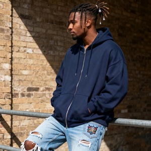 เสื้อฮู้ดแบบรูดซิปมีฮู้ดผ้าฟลีซหนา500 GSM พิมพ์ลายผลิตจาก TKAN359 - Product Image 1