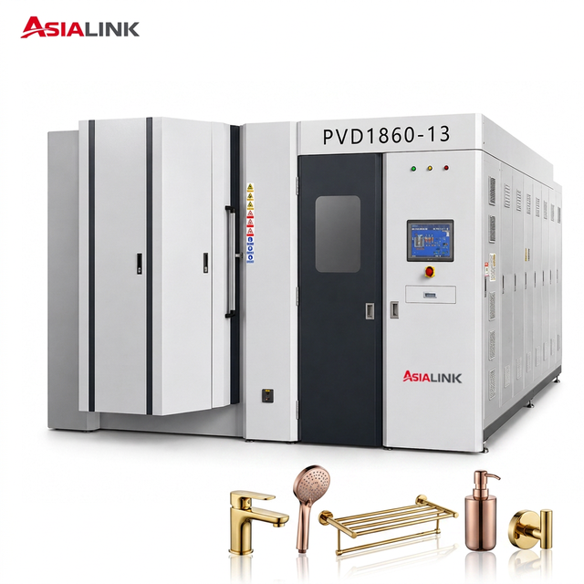 AsiaLink Gold Color PVD Coating Machine Decorative Vacuum Ion Plating Equipment for Sanitary Ware Kitchenware