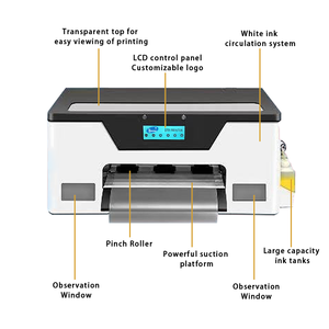 Impresora DTF Lansong Nueva, Mini, de Escritorio, de 13 Pulgadas, de Inyección de Tinta de Pigmento, Automática, A3, XP600, para Camisetas, Gorras, Zapatos, Jeans, Calcetines, con 1 Año de Garantía - Product Image 2