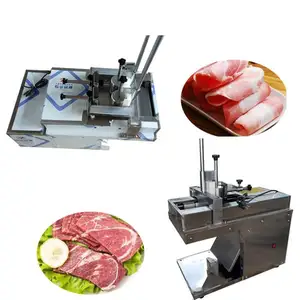 Full Automatic Fresh Meat Slicer Machine Flat Cut Single Roll Cow Sheep Slicer