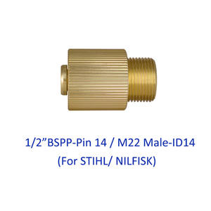 Accesorio de lavadora de alta presión, adaptador de conector de salida de lavadora de coche, conversión de 1/2 "BSP a M22 macho para STIHLE NILFISK - Product Image 2
