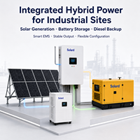 Système hybride solaire-diesel intelligent hors réseau garantissant une solution d'alimentation continue 24h/24 et 7j/7 pour les maisons, les fermes et les zones éloignées