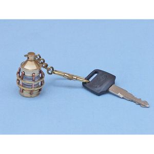ALFA NAUTICAL Nautical Brass Glass Lantern Vintage Style Carabiner Keychain Handmade Light Weight - Product Image 4