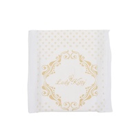 Serviettes hygiéniques lavables en tissu polaire pour femmes, protège-slips menstruels réutilisables en bambou, emballage boîte de 100