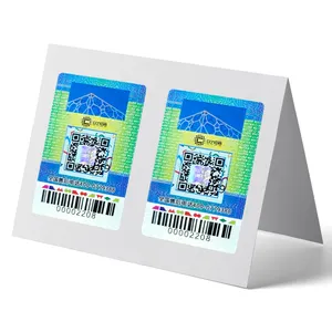 Stiker goresan Off garansi kosong hologram kustom segel asli asli label keamanan tinggi