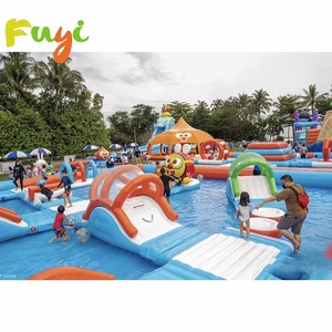 Toboggan <span class=keywords><strong>aquatique</strong></span> gonflable commercial en PVC pour enfants et adultes, idéal pour les fêtes résidentielles et scolaires, et les événements extérieurs – Amusez-vous à faire glisser votre corps dans la ville <span class=keywords><strong>aquatique</strong></span>. - Product Image 1