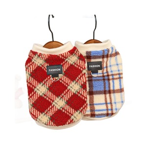 Chaleco de lana a cuadros para perros Kailina, ropa cálida de invierno para perros pequeños, ropa para mascotas - Product Image 5