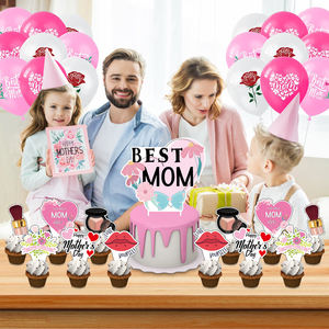 Ensembles <span class=keywords><strong>de</strong></span> décoration <span class=keywords><strong>de</strong></span> fête moderne blanc rose or joyeux anniversaire bannière ballons couronne rideaux pour <span class=keywords><strong>la</strong></span> célébration d'anniversaire des femmes - Product Image 4