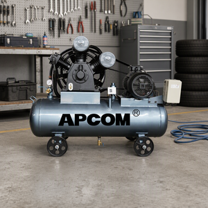 เครื่องอัดอากาศแบบลูกสูบ APCOM แรงดันสูง 30 บาร์ 7.5 กิโลวัตต์ 10 แรงม้า สำหรับอุตสาหกรรม - Product Image 1