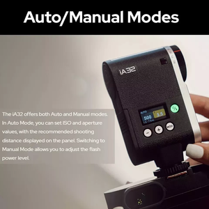 Godox IA32 Camera Mini <strong>Flash</strong> Speedlite Adjustable <strong>Flash</strong> GN15 with S1/S2 Optical Control Compatible For Fuji Sony Canon Olympus - Product Image 5