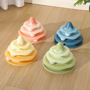 Gioco Interattivo per Gatti a Quattro Strati in PP Ecologico, Tavola Puzzle Solida per Alleviare la Noia e Stimolare l'Auto-Intrattenimento - Product Image 5