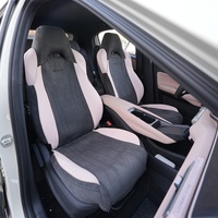 Fundas de Asiento Personalizadas para BYD Seagull Ramus 2023 2024 2025, Diseño de Media Cubierta de Poliéster, con Espacio para Airbag, para las 4 Estaciones