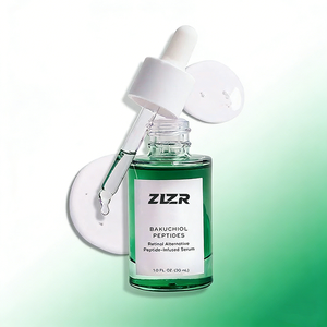 Sérum pour le visage infusé de peptides Bakuchiol, lissant la peau, anti-âge, anti-rides, alternative aux peptides - Product Image 1