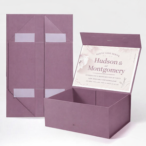 Boîte cadeau cosmétique magnétique doublée de satin, pliable, en carton rigide, pour rouge à lèvres et maquillage, avec ruban - Product Image 5