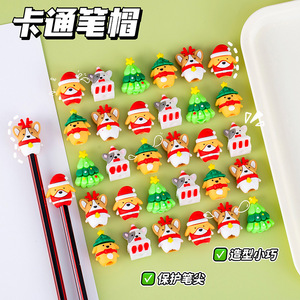Cartoon 3D Soft <strong>Rubber</strong> Pen Cap Extender and Gel Pen Set Student Gift with Halloween Drop Glue <strong>Doll</strong> for Students - Product Image 4