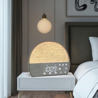 Der Beste Wecker-Entwurf Moderner Minimalistischer Wecker Sonnenaufgangswecker mit 10 Weißen Geräuschen Schlaf-Timer Wecker